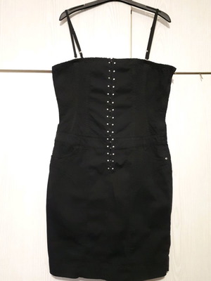 Mexx dress used, black with seams and studs