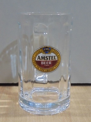 Amstel μπίρα διαφημιστική γυάλινη κούπα 250ml μεταχειρισμένη