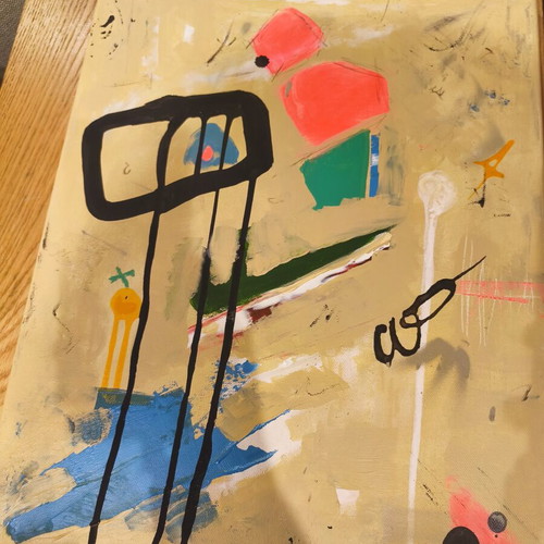 Painting on canvas abstract theme 40x50 like new
