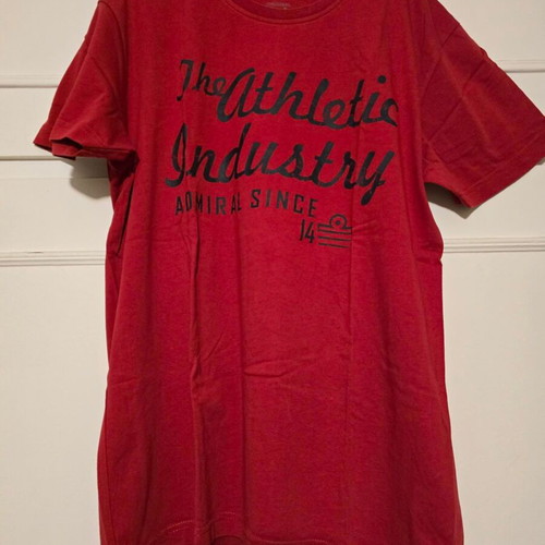 Admiral men's t-shirt used, red, size L