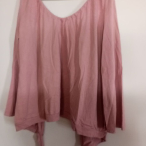 Thin spring blouse, pink apple color, size M-L