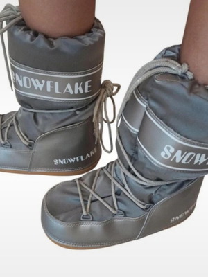 Vintage Snowflake Boots like new, gray, size 38-40 EU
