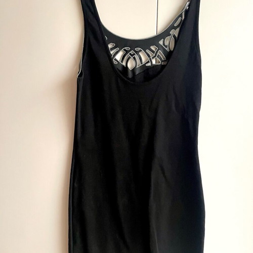 Miss Selfridge Little Black Dress Medium-Large like new with silver bust
