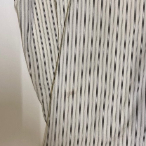 Ralph Lauren Vintage Custom Western Long Sleeve Shirt L Beige Pinstripe RRL