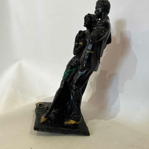 Vintage decorative statue couple dancers Art Deco style 25x11x10