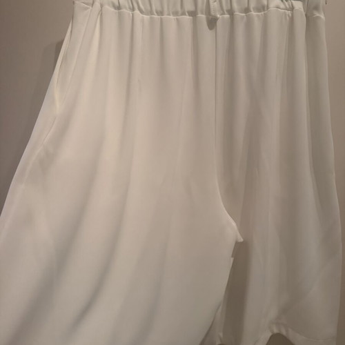 Bermuda shorts used, white, size L, wide fit