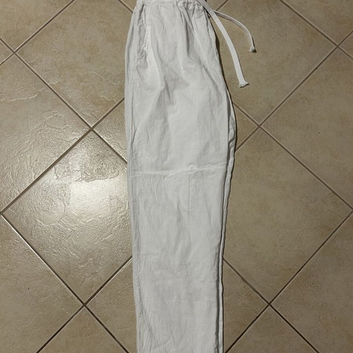 Linen pants new, white, medium, Shein