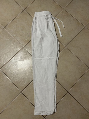 Linen pants new, white, medium, Shein