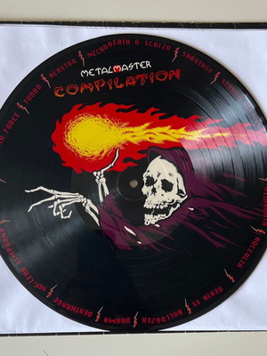 Metalmaster Compilation Picture LP 1990 used, heavy black death metal
