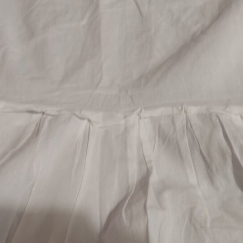 White short-sleeve cotton blouse like new, size 40-42-44