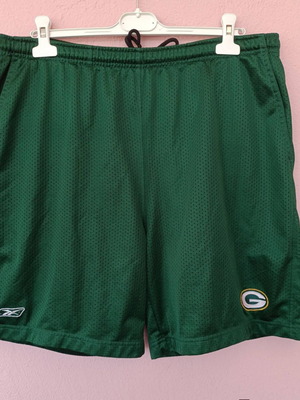 Reebok vintage αντρική διχτυωτή βερμούδα Green Bay Packers NFL καινούργια
