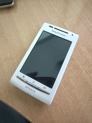 Sony Ericsson Xperia X8 άσπρο Android smartphone μεταχειρισμένο, ρετρό