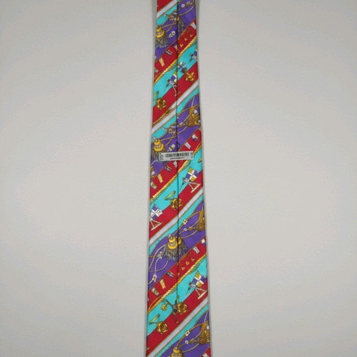 Vintage silk tie Giorgio Moresco new, handmade Italy
