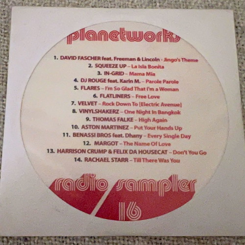 Planetworks compilation sampler CD used, electronic music
