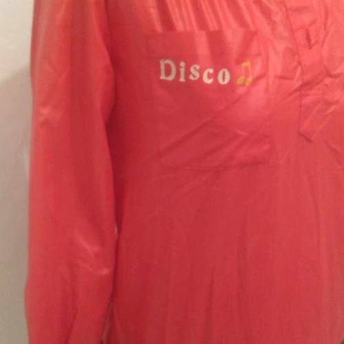 Vintage disco blouse 80s new, red, Greek made