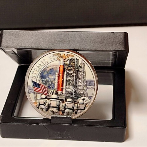 NASA Artemis II Collectible Medal with Display Case new
