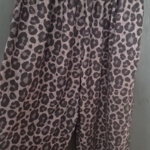 Karavan animal print pants with elastic waist