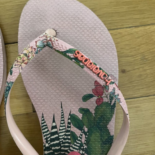 Havaianas flip-flops used, size 39-40, pink