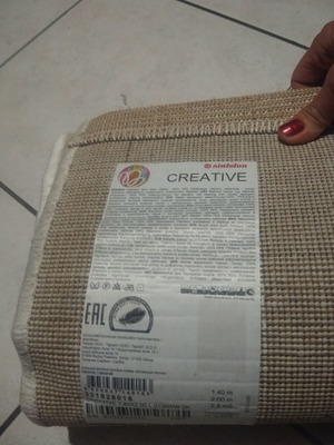 Rug like new white ecru 140×200 cm