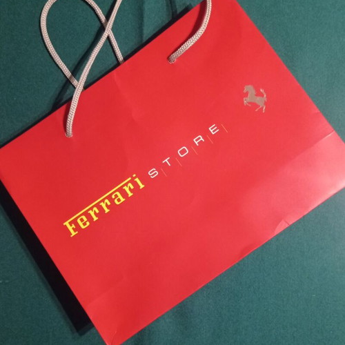 Ferrari Store packaging paper bag like new from Milan