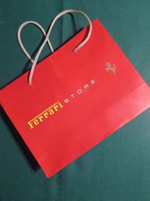 Ferrari Store packaging paper bag like new from Milan