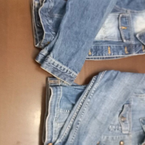 Denim jackets used, set of 2, blue