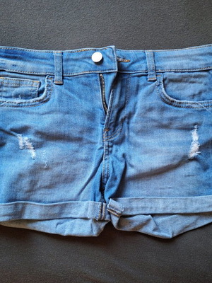 Bershka denim shorts like new, blue, size XS