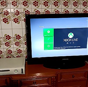 Xbox 360 console + αυθεντικά Xbox 360 ακουστικά + controller