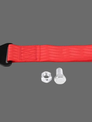 Decorative tow strap new, red