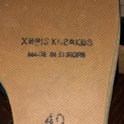 Platform sandals black with cork size 40 A To Z Greek used