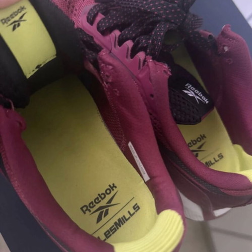 Reebok training athletic shoes, burgundy
