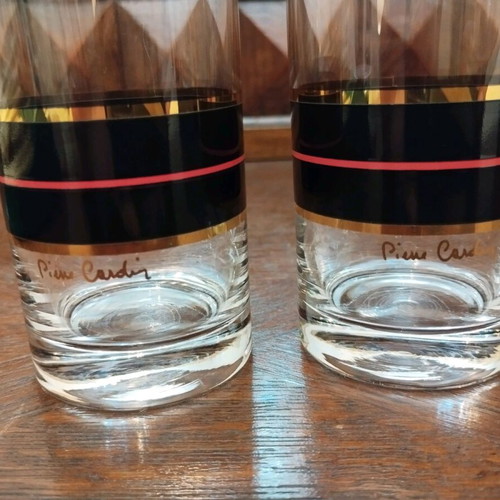 Pierre Cardin vintage glass set of 5, like new
