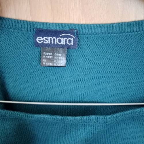 Esmara long-sleeve women's blouse size M like new, green