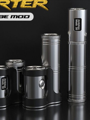 Converter Box Mod Tube Mod 50W Ambition Mods καινούργιο, μαύρο/inox