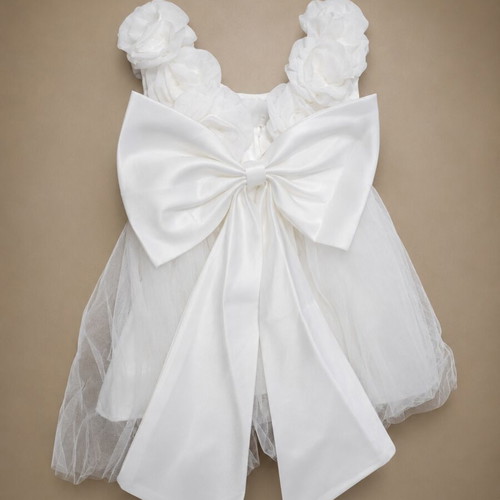 Baptism dress size 6-9 months, new, satin and tulle