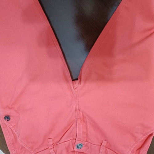 Maison Scotch women's chinos pants used, coral red, size S