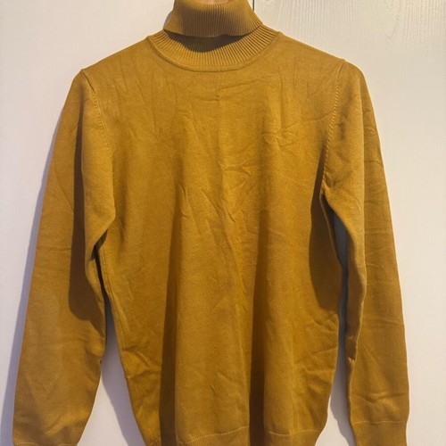 Men's turtleneck sweater like new, yellow, size S