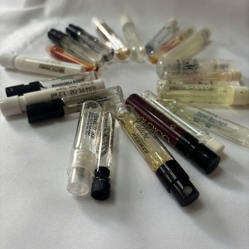 Perfume tester set used, assorted samples