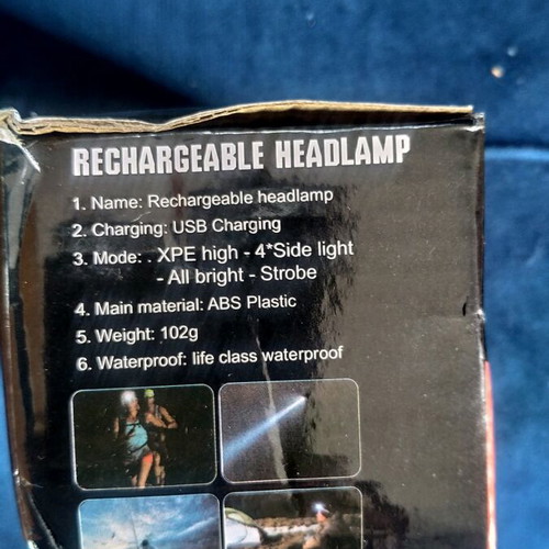Rechargeable headlamp new