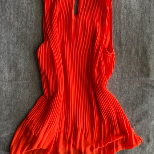Zara pleated blouse red, like new, size XS
