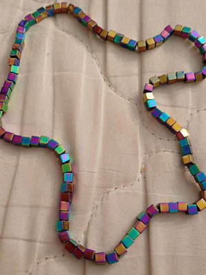 Hematite beads new, 3 mm, 99 pieces
