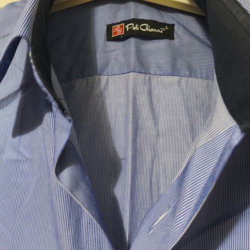 Poli Gianni men's shirt blue size L like new