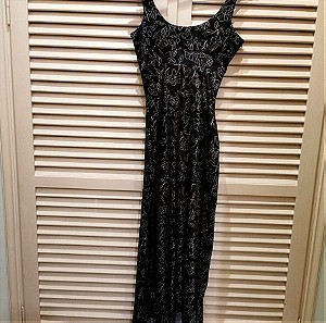 Μακρύ φόρεμα με φλοράλ μοτίβο (M)
