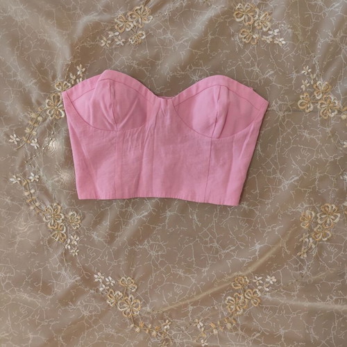 Short pink blouse Zara new, size S