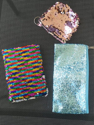 Notebook, pencil case and wallet like new