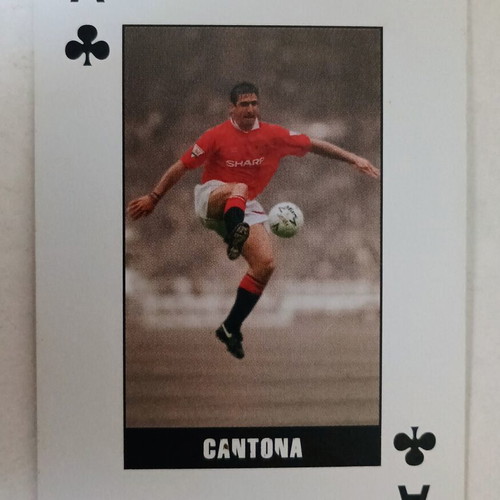 Eric Cantona Manchester United FC collectible card used