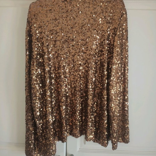Lynne kimono with sequins new, copper gold, size S