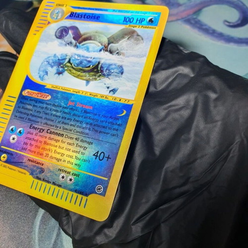 Pokemon Card Blastoise 004/165 Expedition Base Set Reverse Holo English 2002 like new