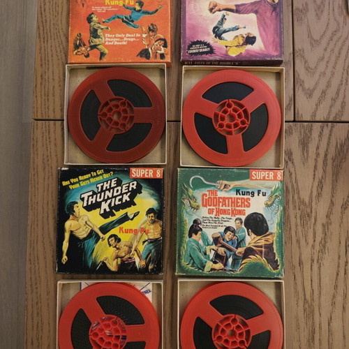 Super 8 Kung Fu films like new, collectible, set of 4