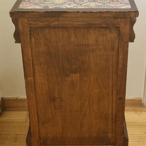 Nightstands used set of two with drawers and cabinet
